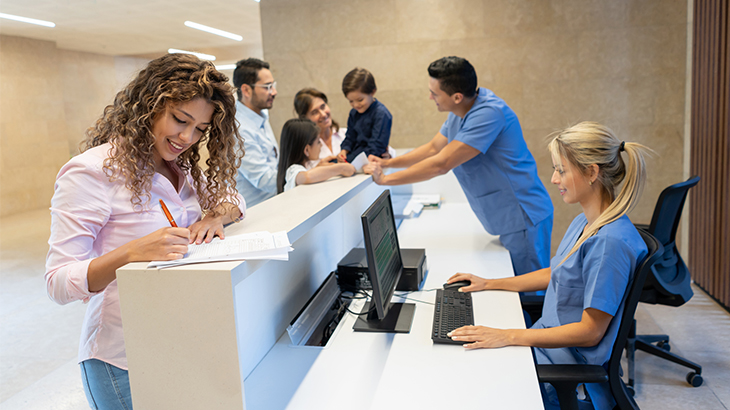 Hospital visitor section