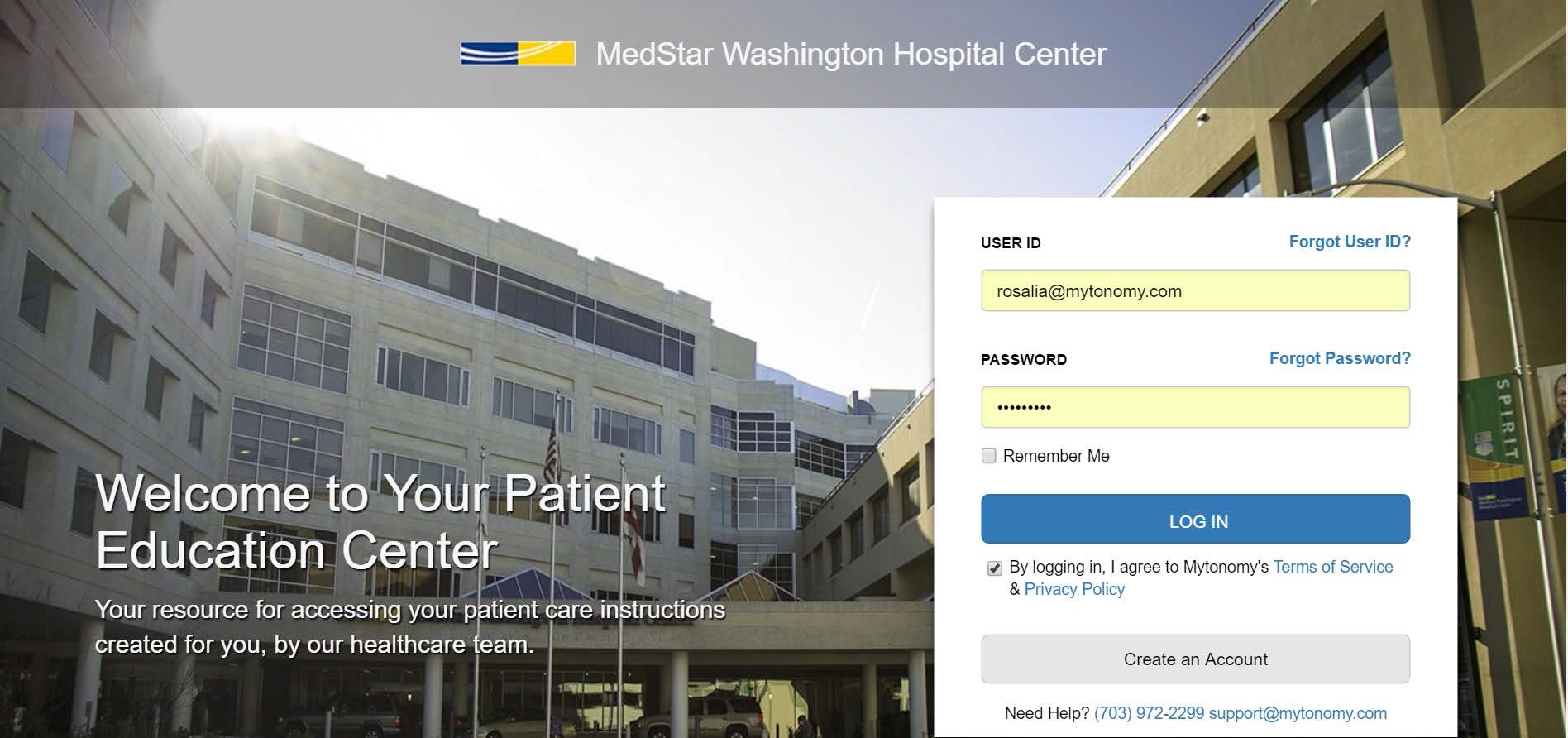 Mytonomy at MedStar Washington Hospital Center