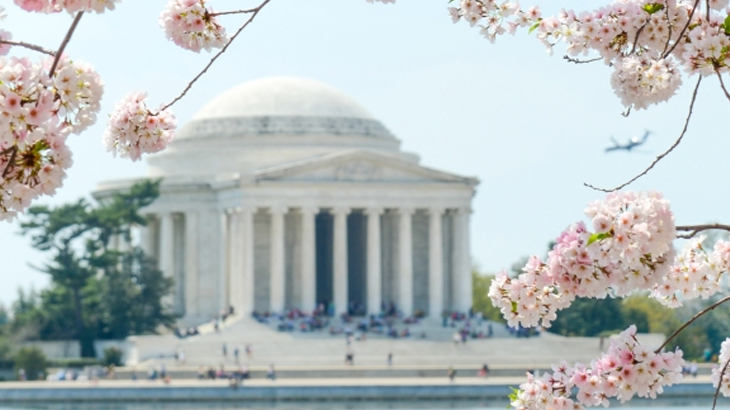 The Thomas Jefferson Memorial on the National Mall in Washington, D.C.