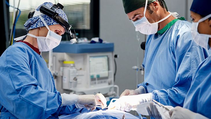 surgeon performing surgery