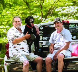 Brothers Bernie, left, and Robbie Baird.