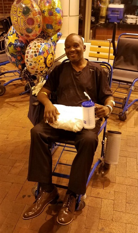 Simmons after his successful surgery